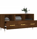 VidaXL Tv-meubel 102x36x50 cm bewerkt hout bruin eikenkleur