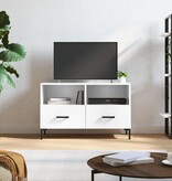 VidaXL Tv-meubel 80x36x50 cm bewerkt hout hoogglans wit