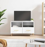 VidaXL Tv-meubel 80x36x50 cm bewerkt hout wit