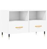 VidaXL Tv-meubel 80x36x50 cm bewerkt hout wit