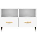 VidaXL Tv-meubel 80x36x50 cm bewerkt hout wit