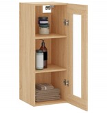 VidaXL Wandkast 34,5x34x90 cm sonoma eikenkleurig