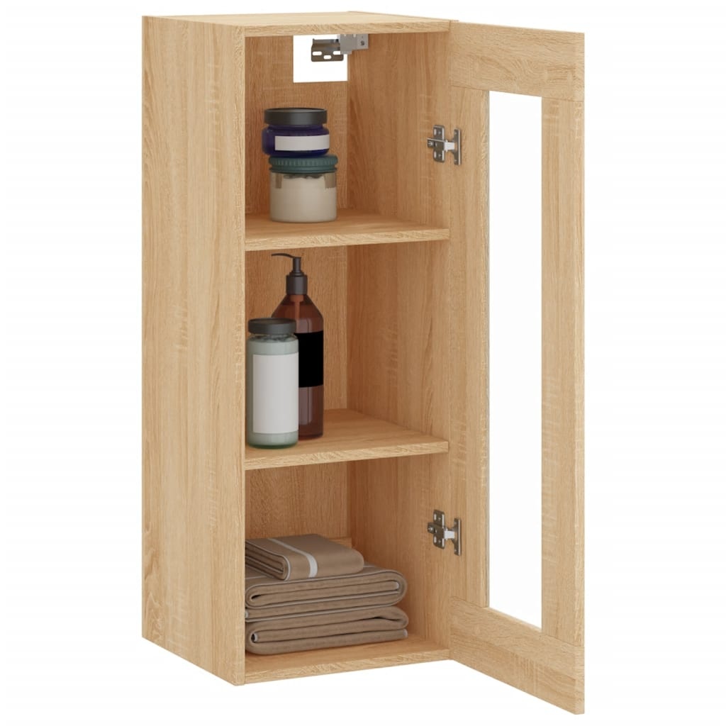 VidaXL Wandkast 34,5x34x90 cm sonoma eikenkleurig