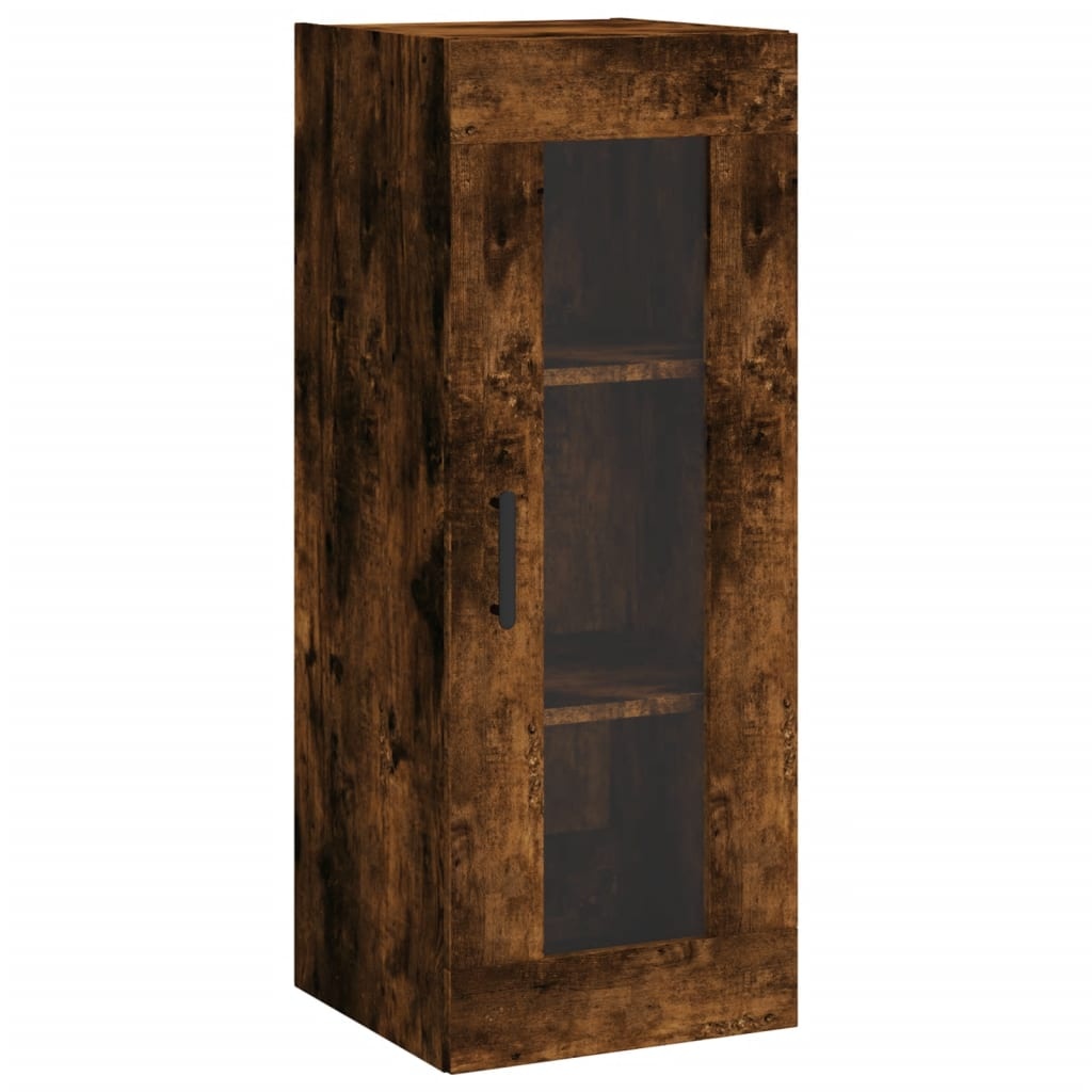 VidaXL Wandkast 34,5x34x90 cm gerookt eikenkleurig