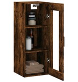 VidaXL Wandkast 34,5x34x90 cm gerookt eikenkleurig