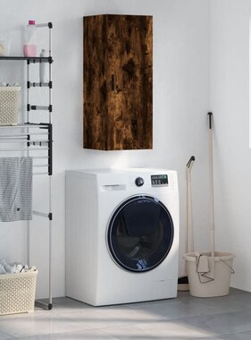 VidaXL Hangkast 34,5x34x90 cm gerookt eikenkleurig