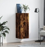 VidaXL Hangkast 34,5x34x90 cm gerookt eikenkleurig