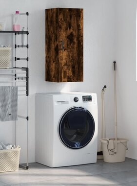 VidaXL Hangkast 34,5x34x90 cm gerookt eikenkleurig