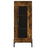 VidaXL Dressoir 34,5x34x90 cm bewerkt hout gerookt eiken