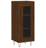 VidaXL Dressoir 34,5x34x90 cm bewerkt hout bruin eikenkleur