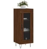 VidaXL Dressoir 34,5x34x90 cm bewerkt hout bruin eikenkleur