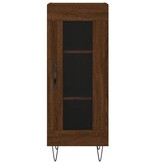 VidaXL Dressoir 34,5x34x90 cm bewerkt hout bruin eikenkleur