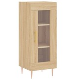 VidaXL Dressoir 34,5x34x90 cm bewerkt hout sonoma eiken