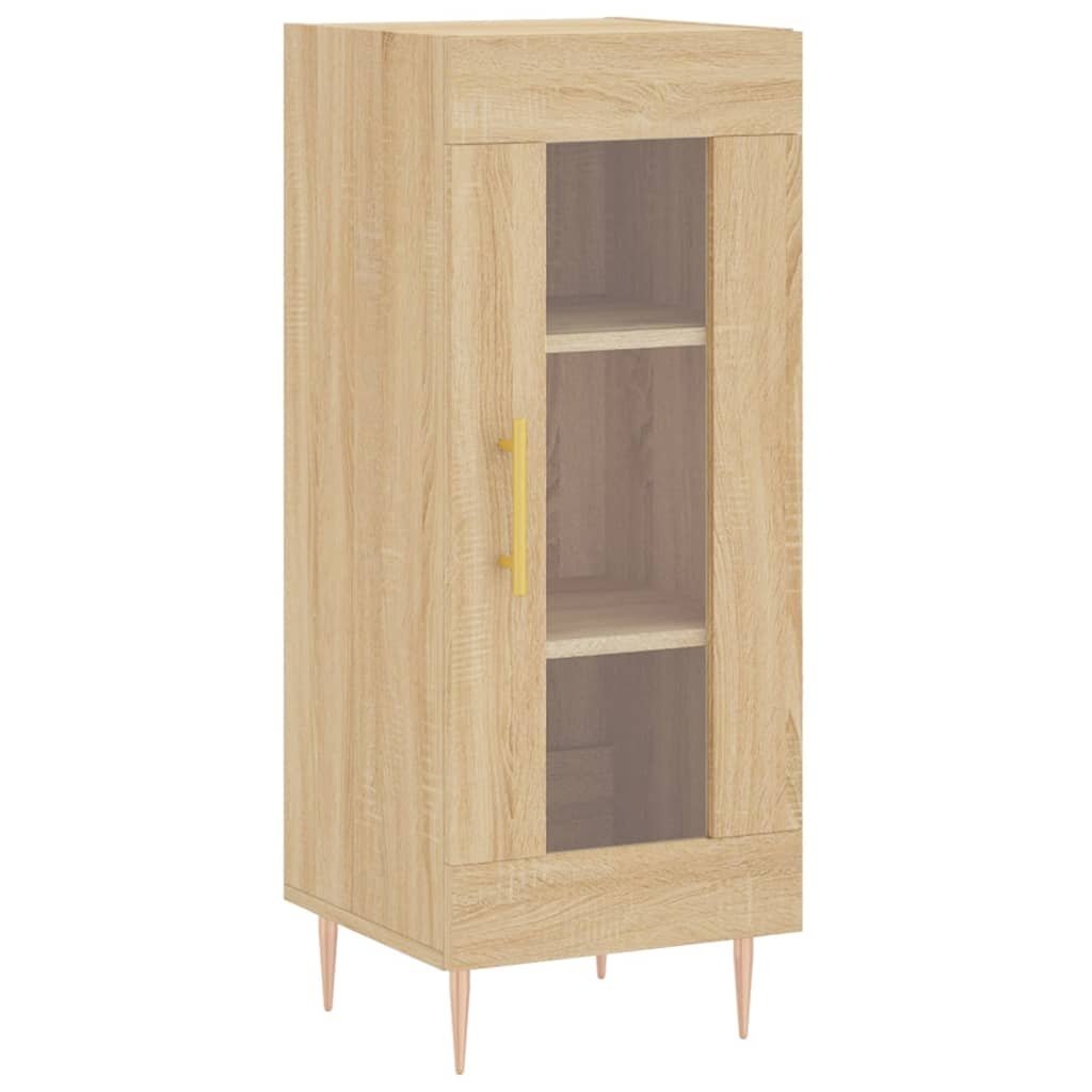 VidaXL Dressoir 34,5x34x90 cm bewerkt hout sonoma eiken