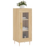 VidaXL Dressoir 34,5x34x90 cm bewerkt hout sonoma eiken