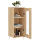 VidaXL Dressoir 34,5x34x90 cm bewerkt hout sonoma eiken