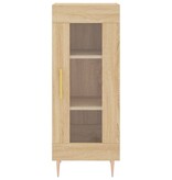 VidaXL Dressoir 34,5x34x90 cm bewerkt hout sonoma eiken