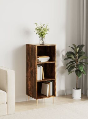 VidaXL Dressoir 34,5x32,5x90 cm bewerkt hout gerookt eikenkleurig