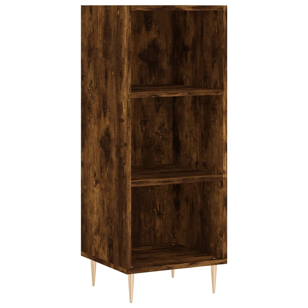 VidaXL Dressoir 34,5x32,5x90 cm bewerkt hout gerookt eikenkleurig