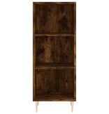 VidaXL Dressoir 34,5x32,5x90 cm bewerkt hout gerookt eikenkleurig