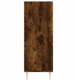 VidaXL Dressoir 34,5x32,5x90 cm bewerkt hout gerookt eikenkleurig