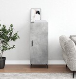 VidaXL Dressoir 34,5x34x90 cm bewerkt hout betongrijs