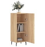 VidaXL Dressoir 34,5x34x90 cm bewerkt hout sonoma eiken