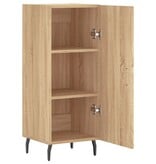 VidaXL Dressoir 34,5x34x90 cm bewerkt hout sonoma eiken