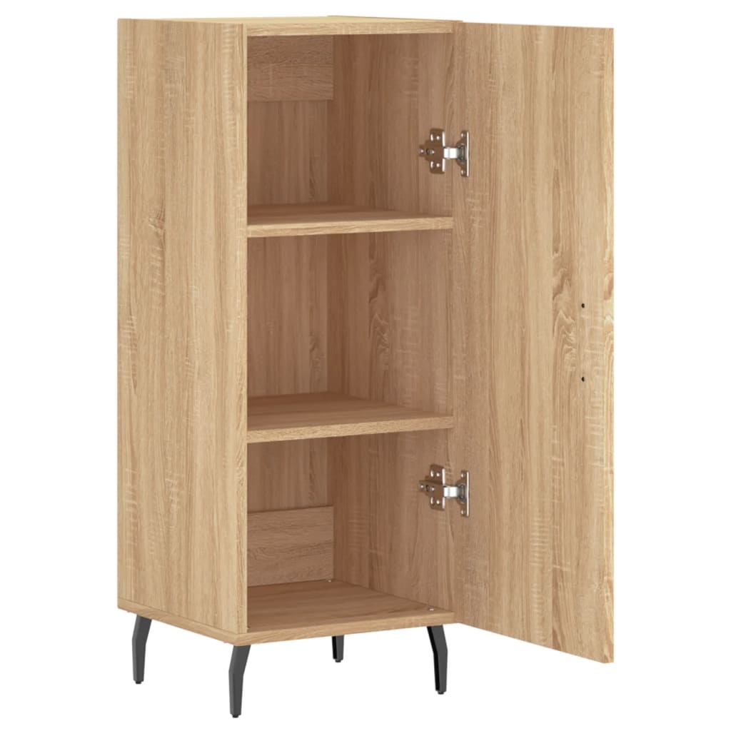 VidaXL Dressoir 34,5x34x90 cm bewerkt hout sonoma eiken