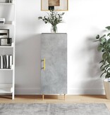 VidaXL Dressoir 34,5x34x90 cm bewerkt hout betongrijs