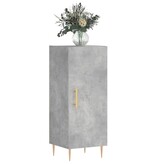 VidaXL Dressoir 34,5x34x90 cm bewerkt hout betongrijs