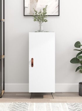 VidaXL Dressoir 34,5x34x90 cm bewerkt hout wit