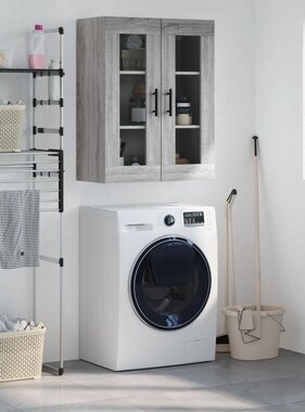 VidaXL Hangkast 69,5x34x90 cm grijs sonoma eikenkleurig