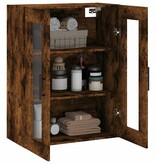 VidaXL Hangkast 69,5x34x90 cm gerookt eikenkleurig