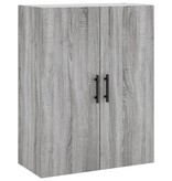 VidaXL Hangkast 69,5x34x90 cm grijs sonoma eikenkleurig