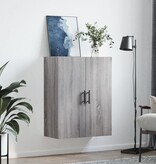 VidaXL Hangkast 69,5x34x90 cm grijs sonoma eikenkleurig