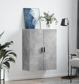 VidaXL Hangkast 69,5x34x90 cm betongrijs