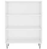 VidaXL Boekenkast 69,5x32,5x90 cm bewerkt hout hoogglans wit