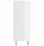 VidaXL Boekenkast 69,5x32,5x90 cm bewerkt hout hoogglans wit