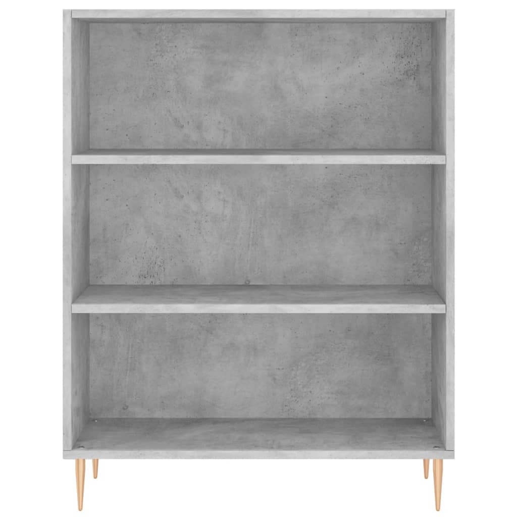 VidaXL Boekenkast 69,5x32,5x90 cm bewerkt hout betongrijs