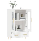 VidaXL Hoge kast 69,5x31x115 cm bewerkt hout wit