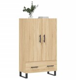 VidaXL Hoge kast 69,5x31x115 cm bewerkt hout sonoma eikenkleurig