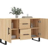 VidaXL Dressoir 100x36x60 cm bewerkt hout sonoma eikenkleurig