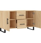 VidaXL Dressoir 100x36x60 cm bewerkt hout sonoma eikenkleurig