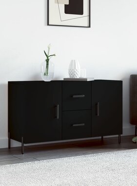 VidaXL Dressoir 100x36x60 cm bewerkt hout zwart