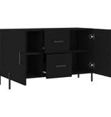 VidaXL Dressoir 100x36x60 cm bewerkt hout zwart