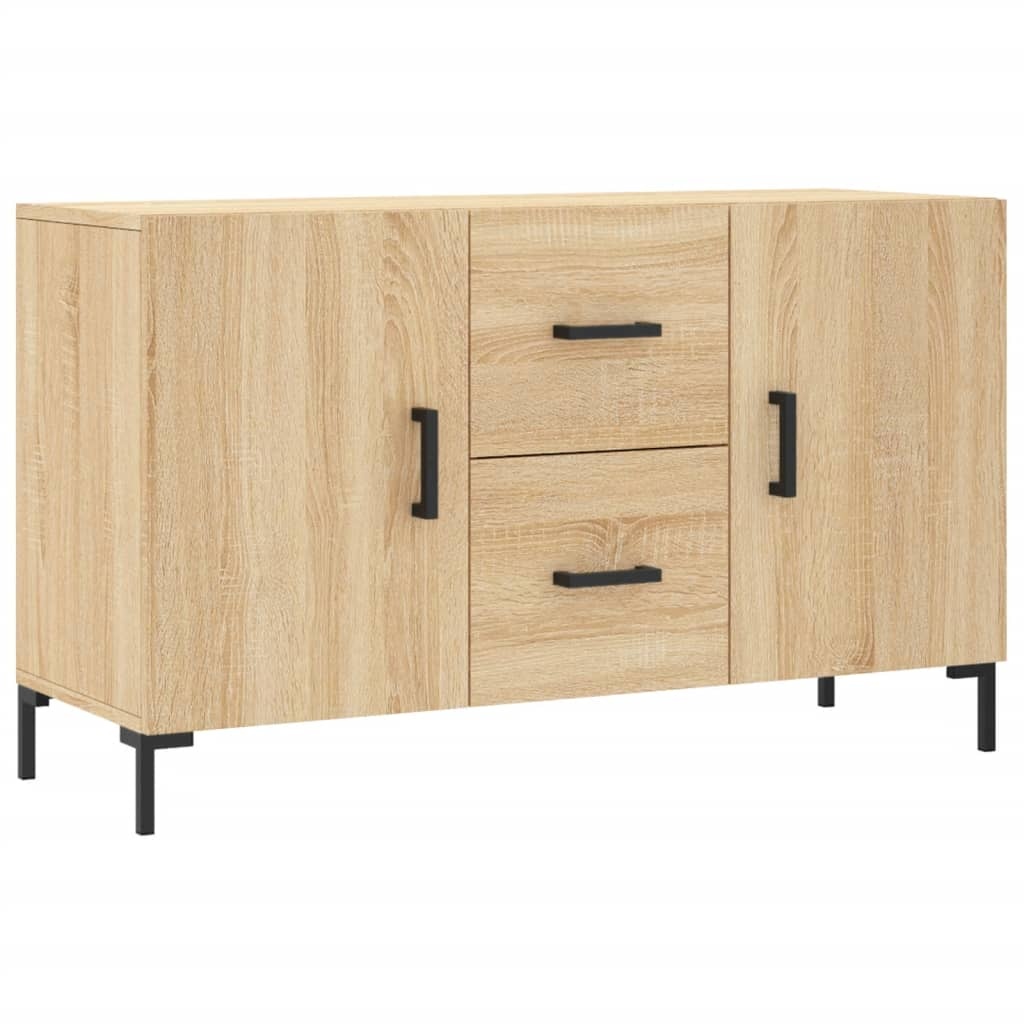 VidaXL Dressoir 100x36x60 cm bewerkt hout sonoma eikenkleurig