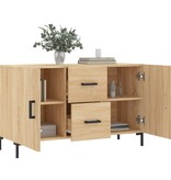 VidaXL Dressoir 100x36x60 cm bewerkt hout sonoma eikenkleurig