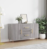 VidaXL Dressoir 100x36x60 cm bewerkt hout grijs sonoma eikenkleurig
