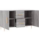 VidaXL Dressoir 100x36x60 cm bewerkt hout grijs sonoma eikenkleurig